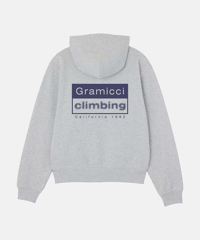 Gramicci Climbing Zip Hooded Sweatshirt Color: GREY HEATHER