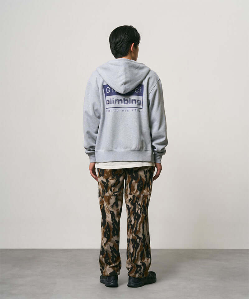 Gramicci Climbing Zip Hooded Sweatshirt Color: GREY HEATHER