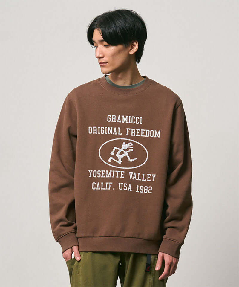 Gramicci Yosemite Valley Sweatshirt Color: BROWN