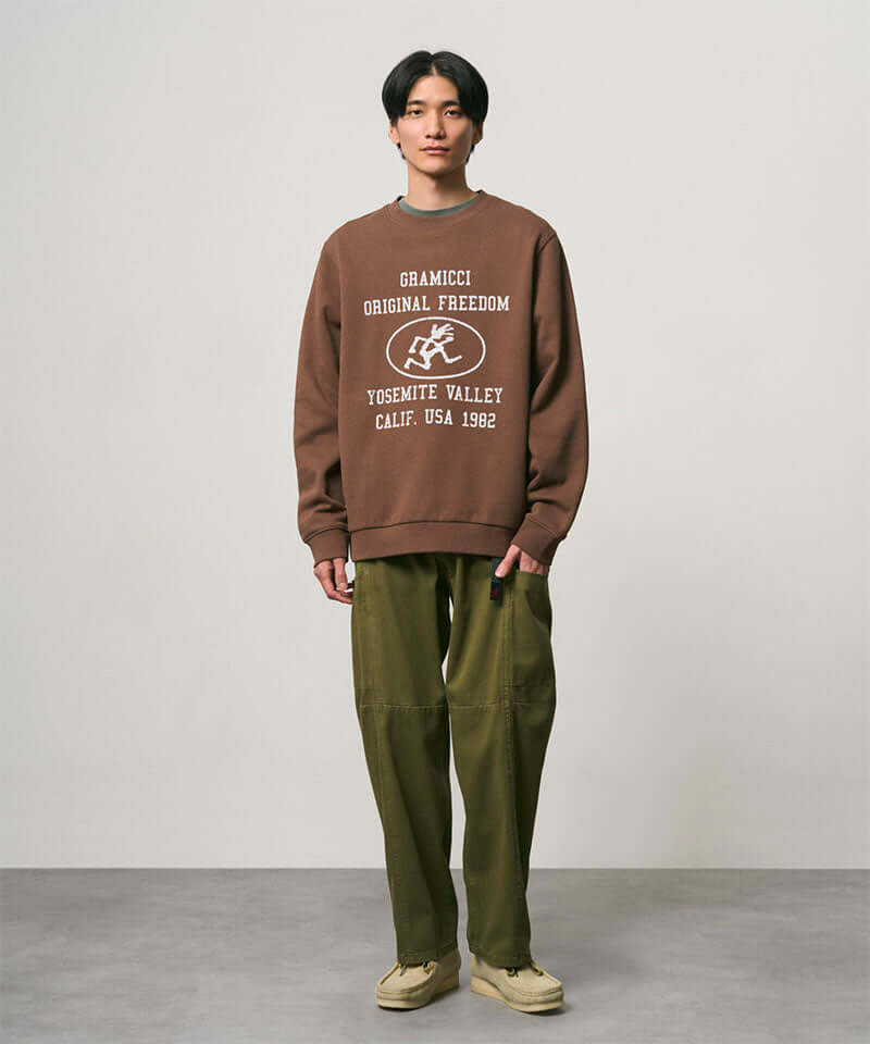 Gramicci Yosemite Valley Sweatshirt Color: BROWN