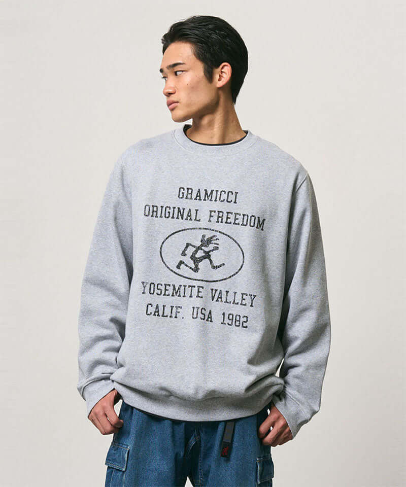 Gramicci Yosemite Valley Sweatshirt Color: GREY HEATHER