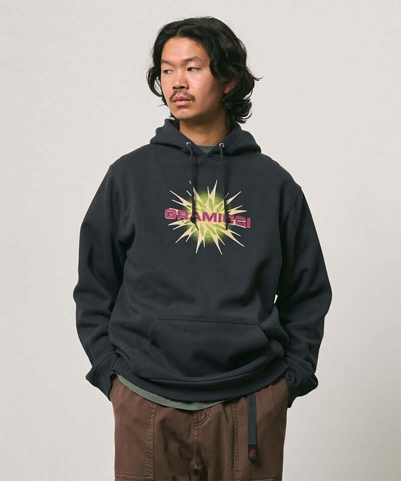 Gramicci Starburst Hooded Sweatshirt Color: VINTAGE BLACK