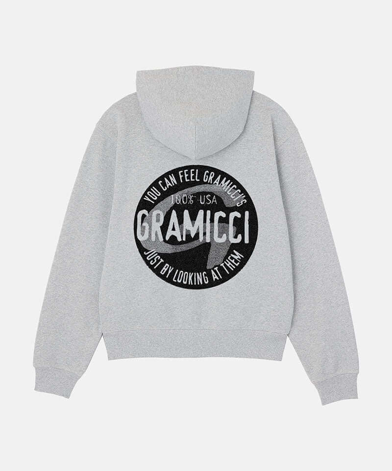 Gramicci Icon Zip Hooded Sweatshirt Color: GREY HEATHER