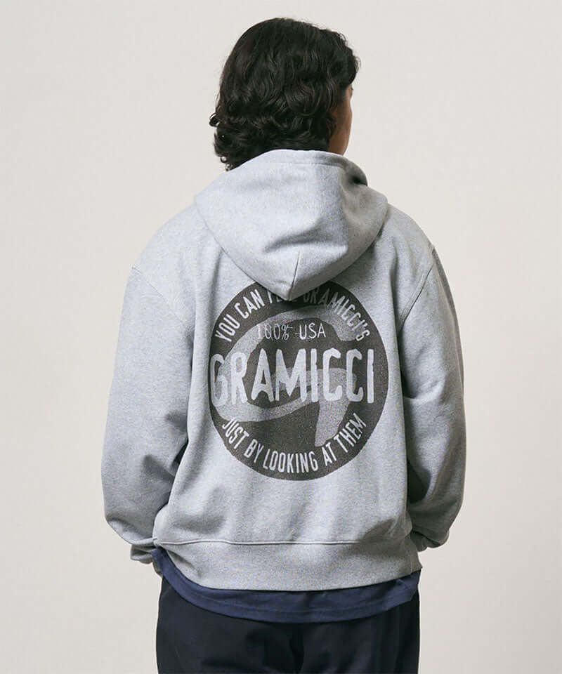 Gramicci Icon Zip Hooded Sweatshirt Color: GREY HEATHER