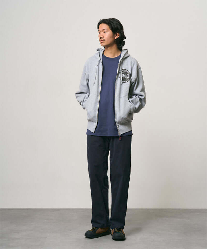 Gramicci Icon Zip Hooded Sweatshirt Color: GREY HEATHER