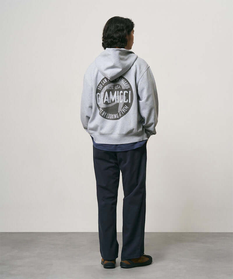 Gramicci Icon Zip Hooded Sweatshirt Color: GREY HEATHER