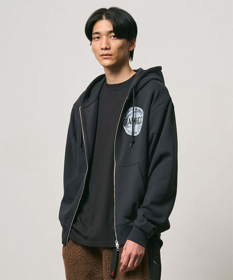 Gramicci Icon Zip Hooded Sweatshirt Color: VINTAGE BLACK