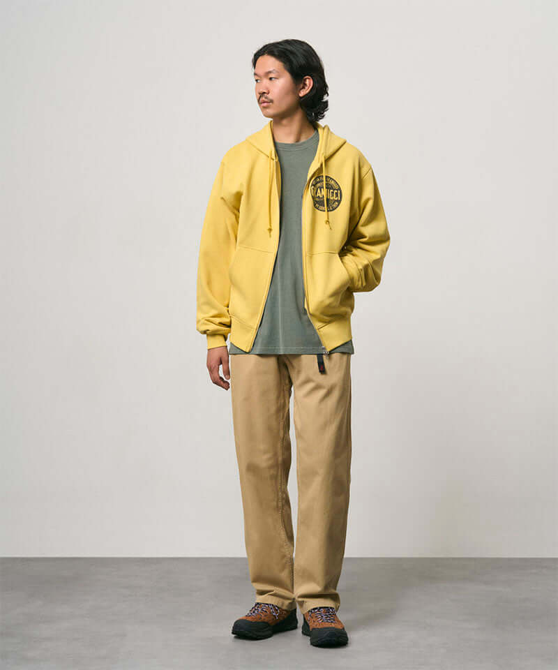 Gramicci Icon Zip Hooded Sweatshirt Color: YELLOW