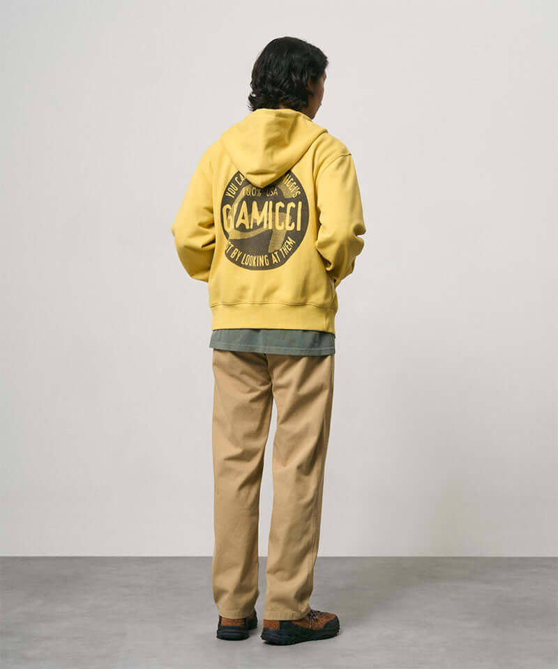 Gramicci Icon Zip Hooded Sweatshirt Color: YELLOW