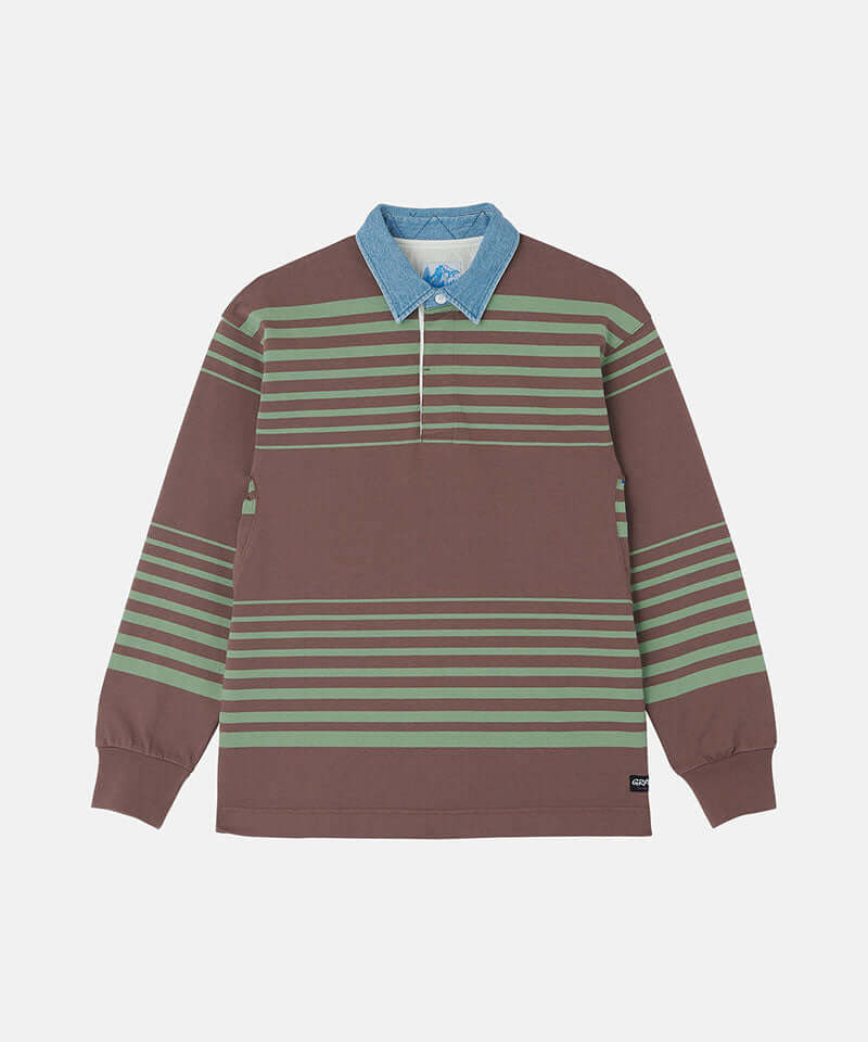 Gramicci Langdon Rugby Shirt Color: PEPPERCORN