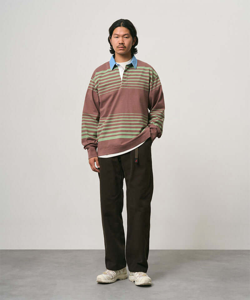 Gramicci Langdon Rugby Shirt Color: PEPPERCORN
