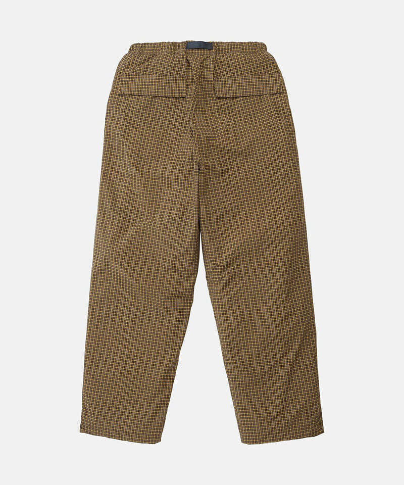 Gramicci Mini Check Nylon Pant Color: BROWN CHECK