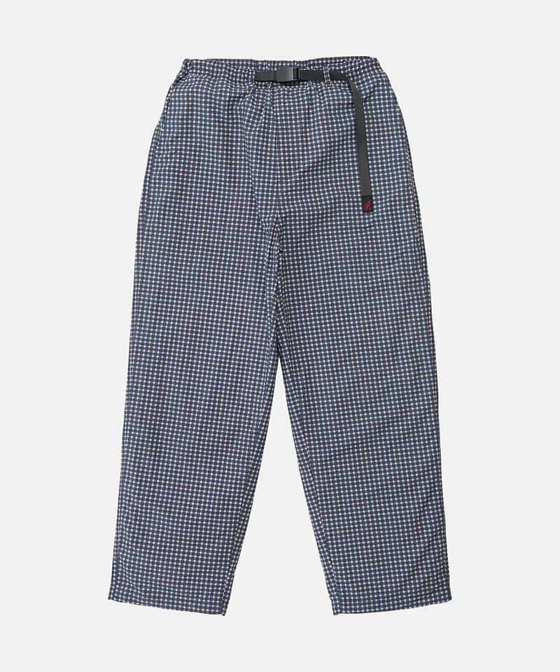 Gramicci Mini Check Nylon Pant Color: NAVY CHECK