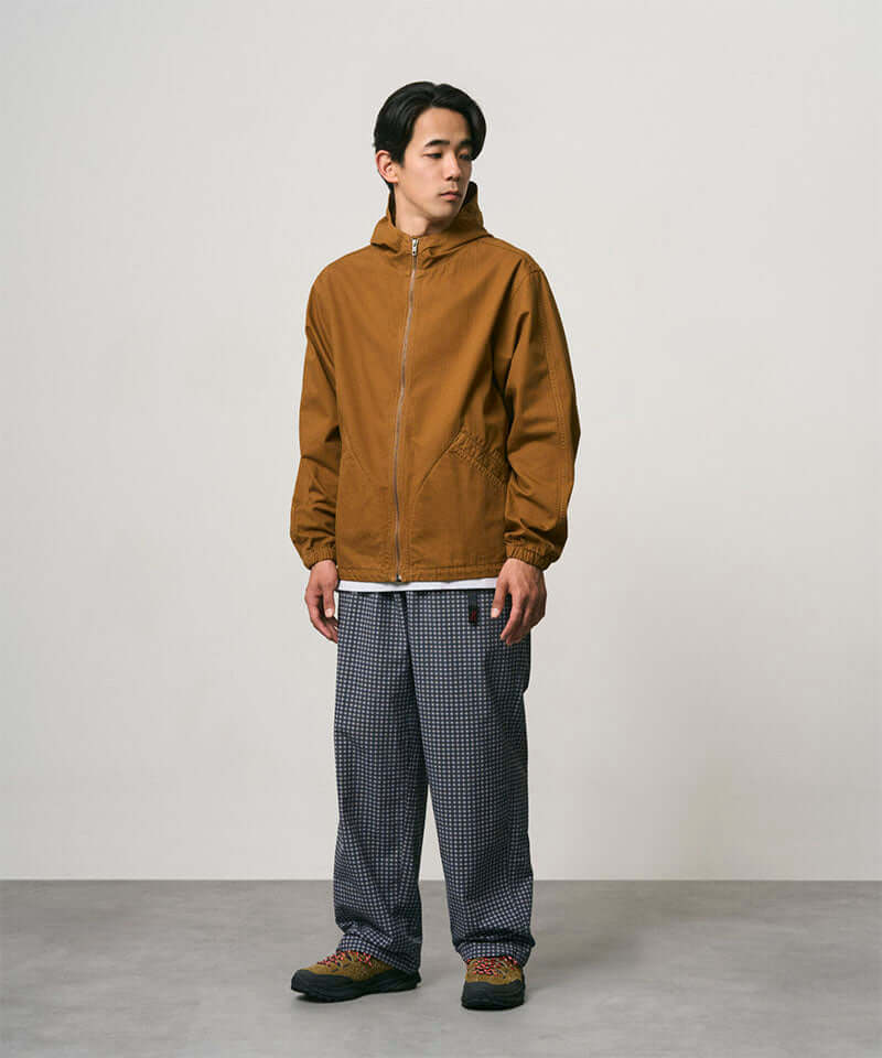Gramicci Mini Check Nylon Pant Color: NAVY CHECK