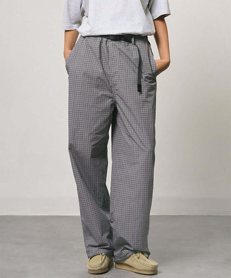 Gramicci Mini Check Nylon Pant Color: SEAL CHECK
