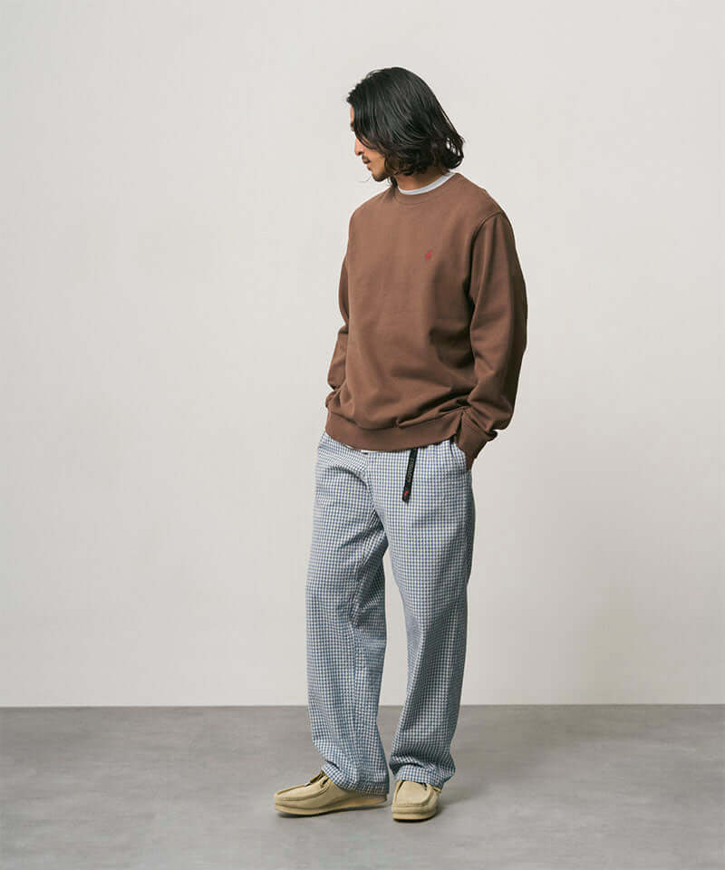 Gramicci Dobby Plaid Gramicci Pant Straight Fit Color: ROYAL CHECK