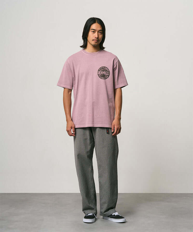 Gramicci Dobby Plaid Gramicci Pant Straight Fit Color: STONE