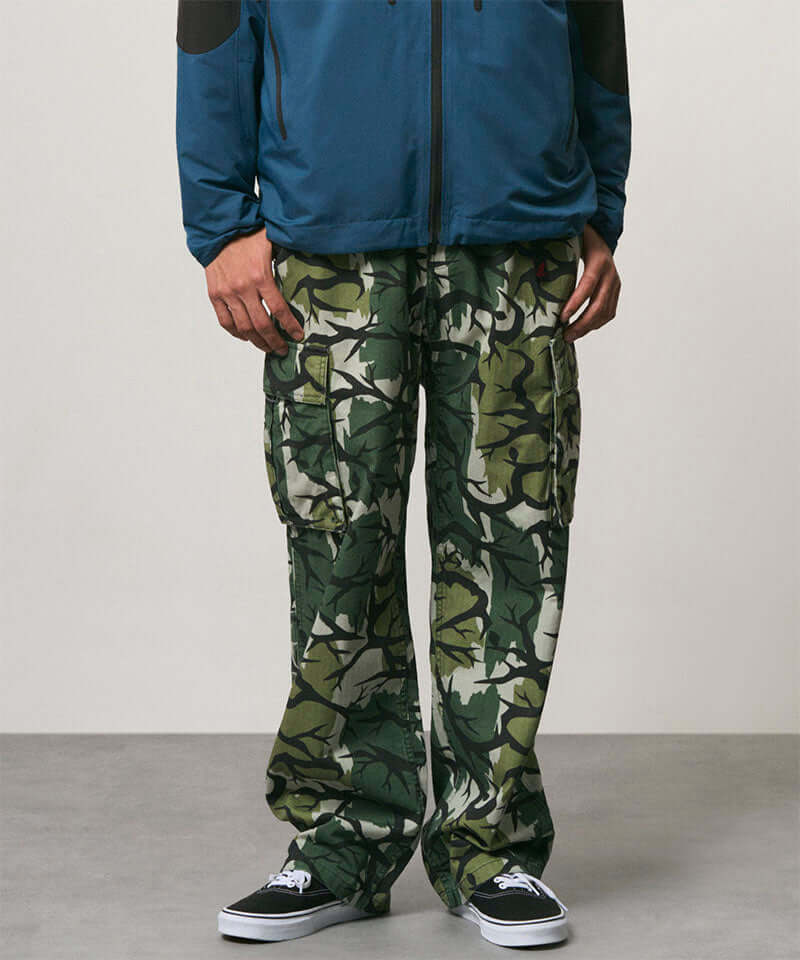 Gramicci Herringbone Cargo Pant Color: BRANCH CAMO