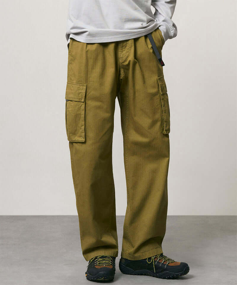 Gramicci Herringbone Cargo Pant Color: OLIVE DRAB