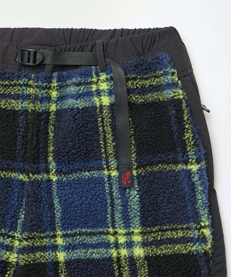 Gramicci Reversible Sherpa Plaid Pant Color: PLAID