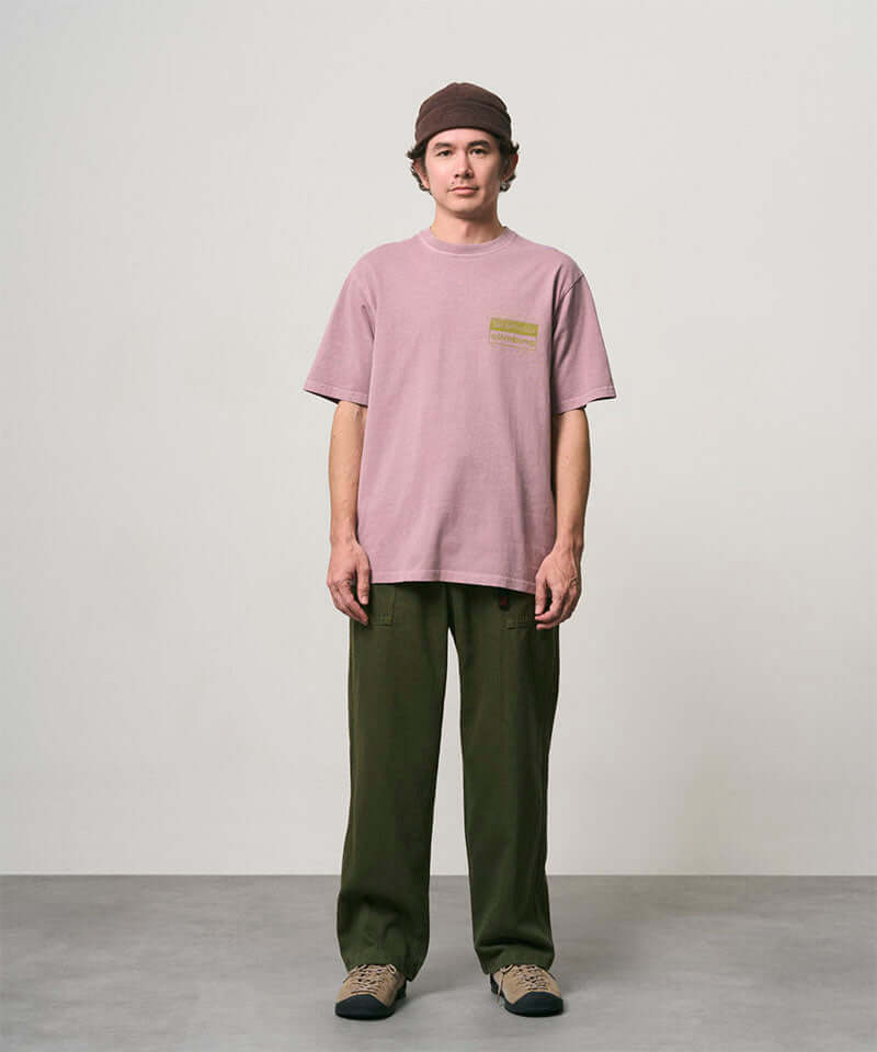Gramicci Climbing Tee Pigment Dyed Color: LILAC PIGMENT
