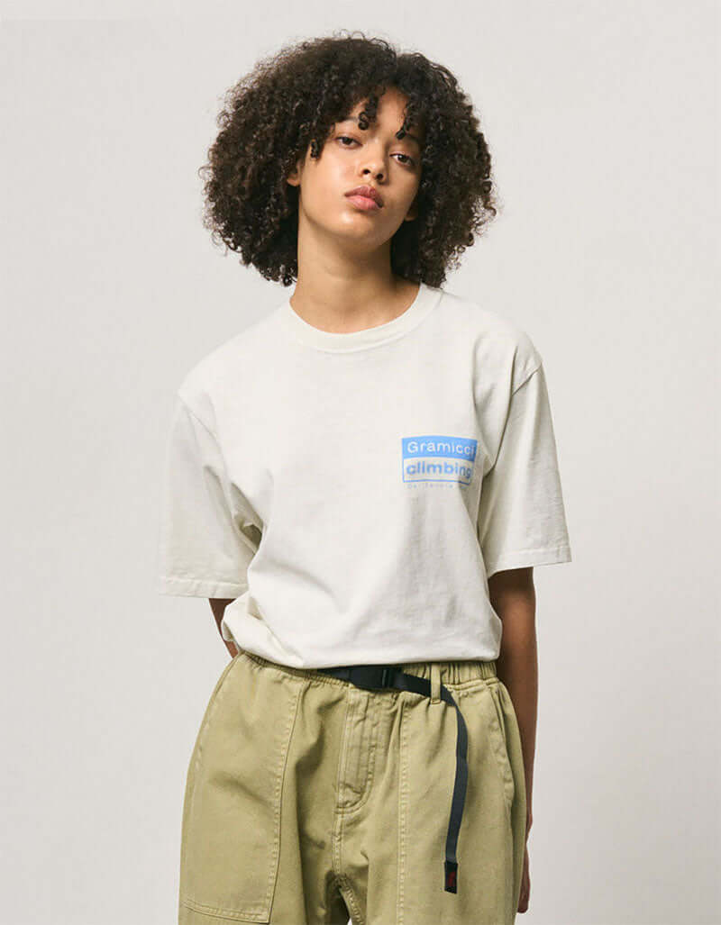 Gramicci Climbing Tee Pigment Dyed Color: NATURAL PIGMENT