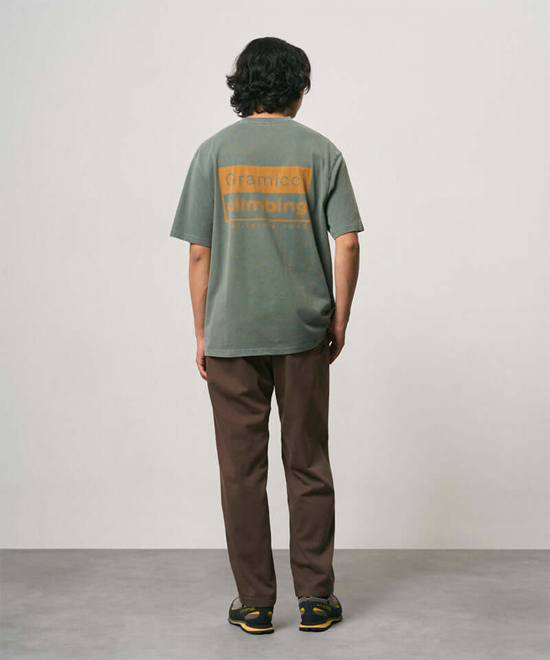 Gramicci Climbing Tee Pigment Dyed Color: SAGE PIGMENT