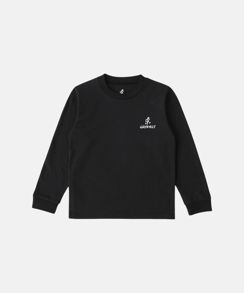 Gramicci One Point Logo L/S Tee Color: BLACK