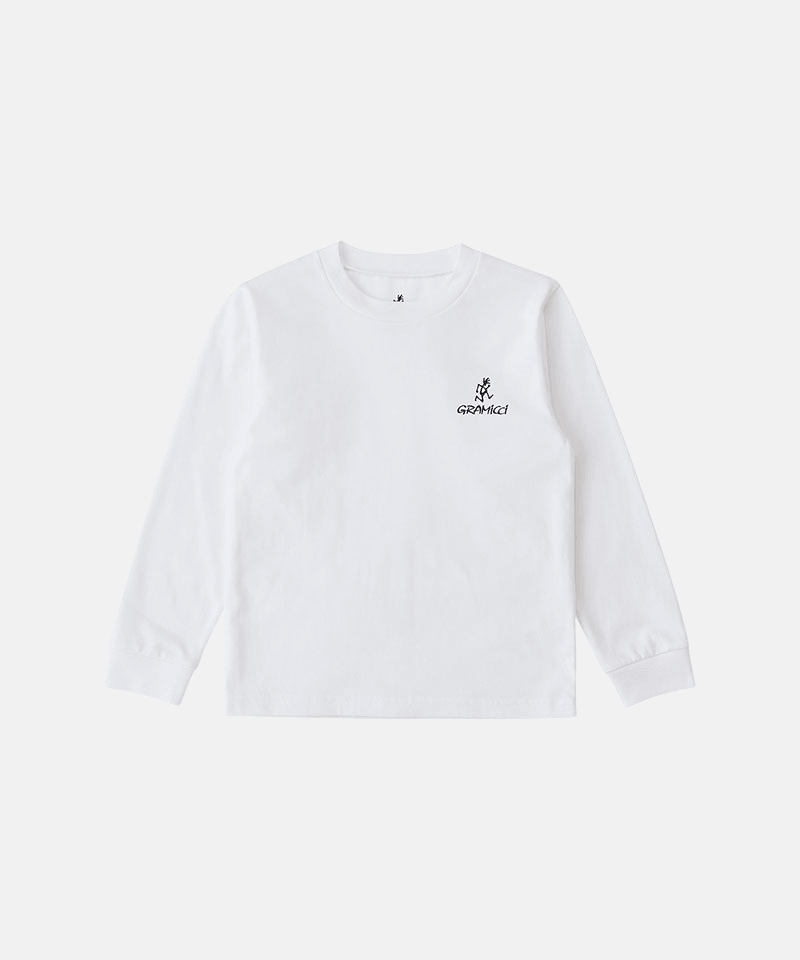 Gramicci One Point Logo L/S Tee Color: WHITE