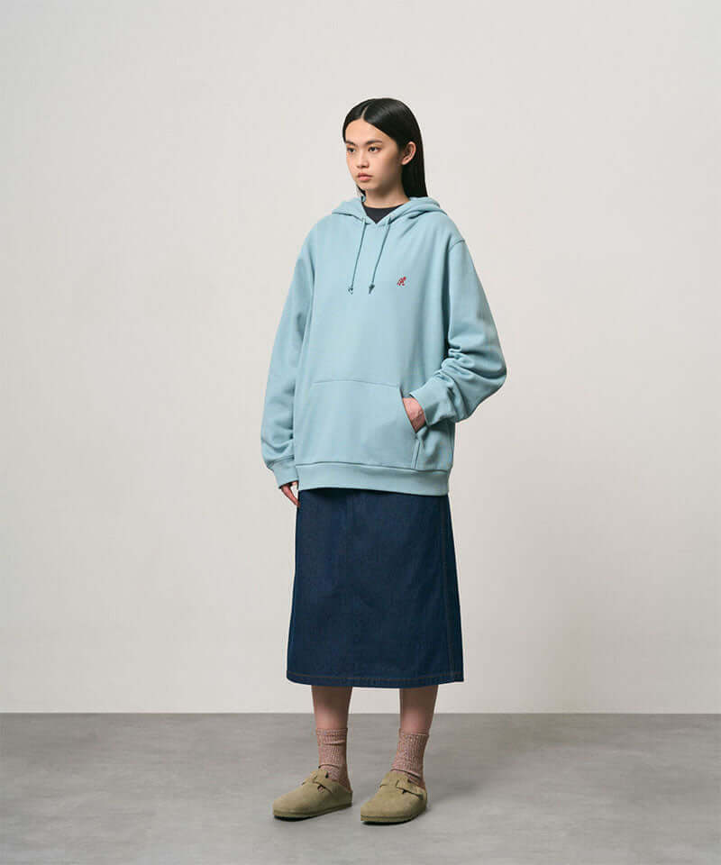 Gramicci Denim Carpenter Skirt Color: RINSED INDIGO