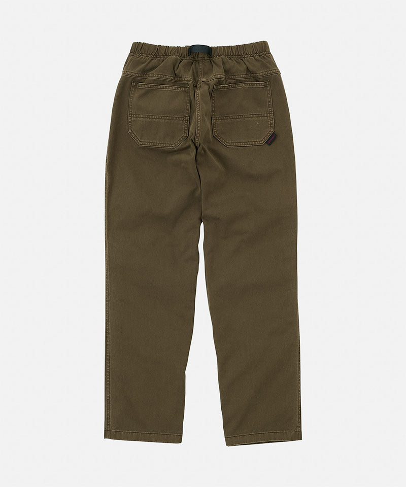 Back view of bark pigment colored Gramicci Women's Brooks Pants on a light-tone background.