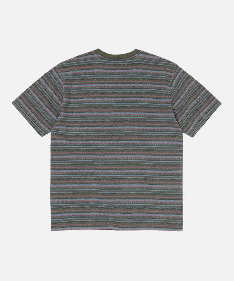Gramicci Gramicci & thisisneverthat Faded Striped Tee Color: SAGE