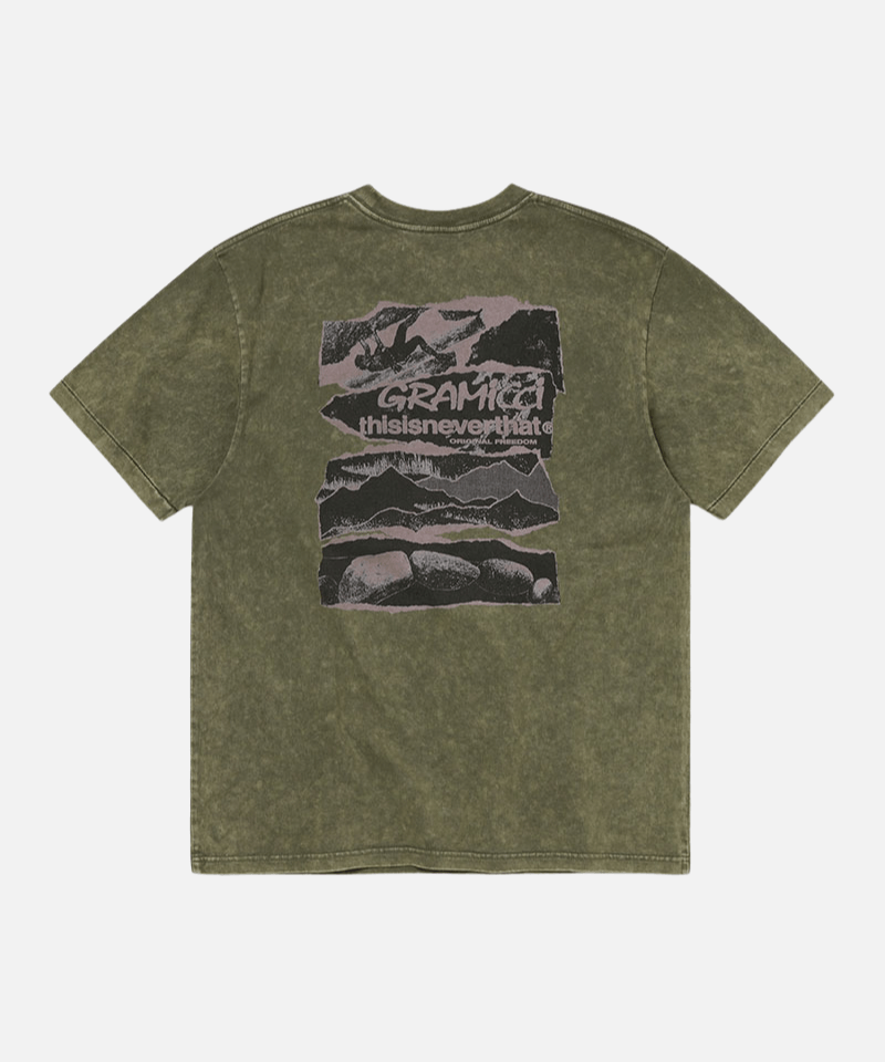 Gramicci & thisisneverthat Original Freedom Tee Color: DARK OLIVE
