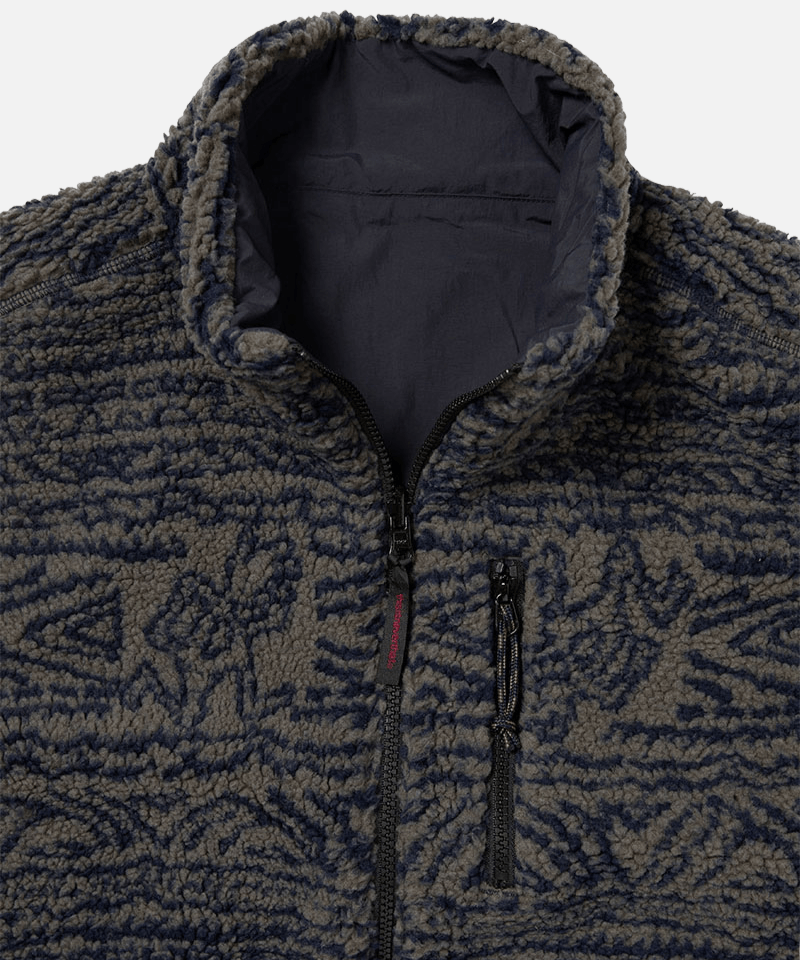Gramicci Gramiccic & thisisneverthat Reversible Fleece Vest Color: DARK NAVY