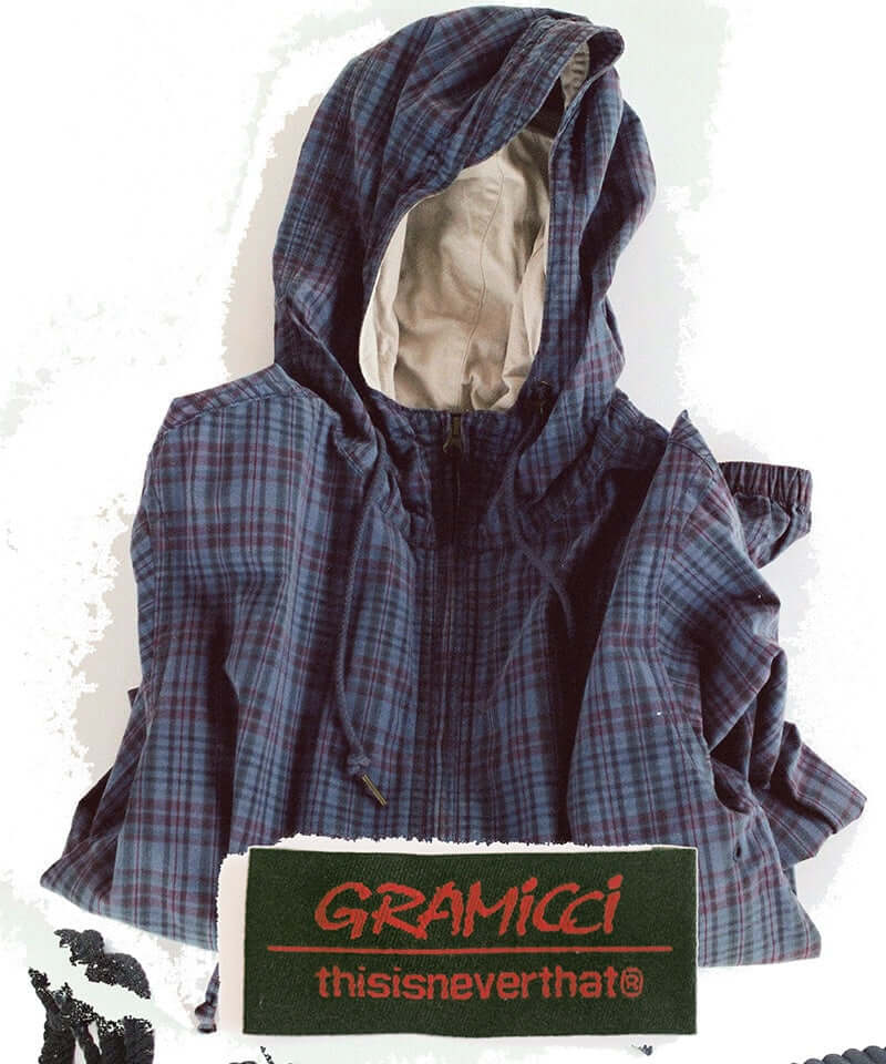 Gramicci Gramicci & thisisneverthat Washed Wind Jacket Color: NAVY PLAID