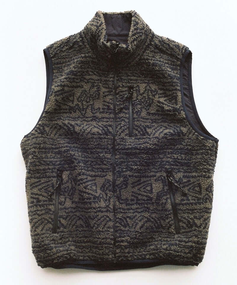 Gramicci Gramiccic & thisisneverthat Reversible Fleece Vest Color: DARK NAVY