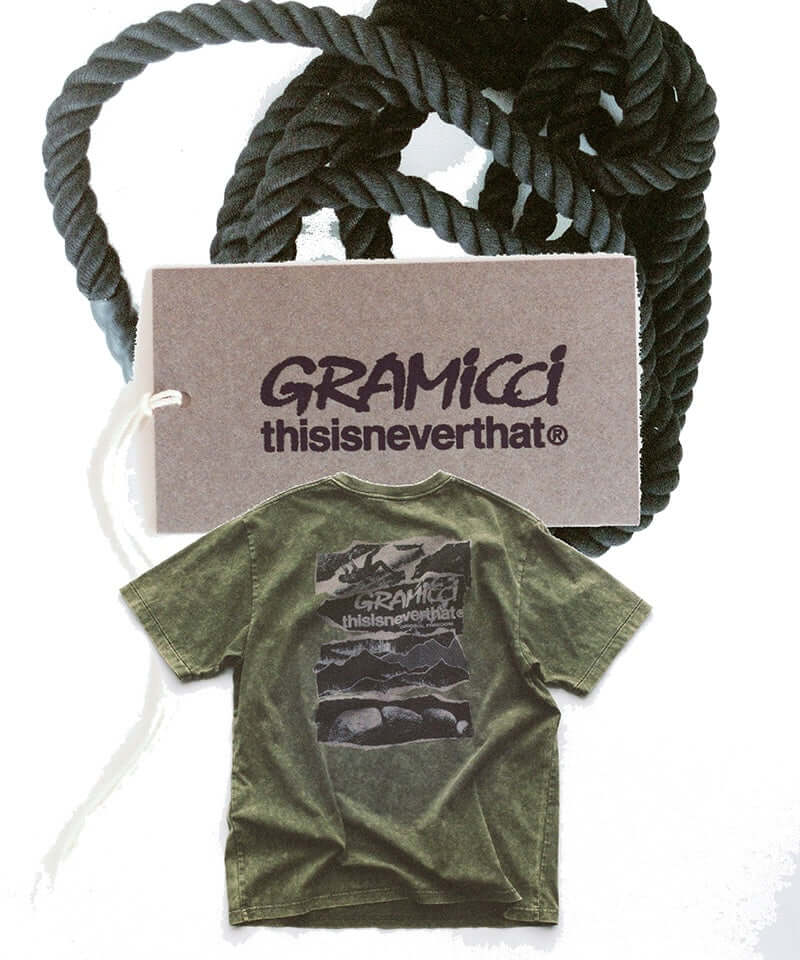 Gramicci & thisisneverthat Original Freedom Tee Color: DARK OLIVE