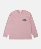 Gramicci lilac pigment GCE Long Sleeve Tee Pigment Dyed against a light-tone background.