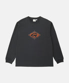 Gramicci vintage black Flames Long Sleeve Tee with a graphic against a light-tone background.