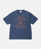 Gramicci navy Yosemite Valley Tee with a graphic against a light-tone background.