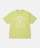 Gramicci sweet pea colored Yosemite Valley Tee with a graphic against a light-tone background.