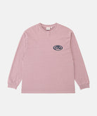 Gramicci lilac pigment GCE Long Sleeve Tee Pigment Dyed against a light-tone background.