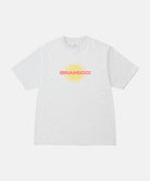 Gramicci ash heather colored Starburst Tee with a graphic against a light-tone background.