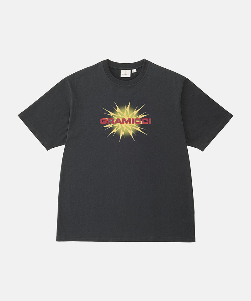 Gramicci vintage black Starburst Tee with a graphic against a light-tone background.