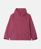 Gramicci burgundy Milton Hooded Jacket against a light-tone background.