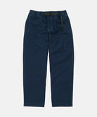 Gramicci Milton Pant in dark navy with a black belt against a light-tone background.