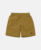 Artichoke colored Gramicci Nylon Reef Shorts against a light-tone background.