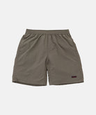 Granite colored Gramicci Nylon Reef Shorts against a light-tone background.