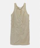 Milk tea colored Gramicci Nylon Dress against a light-tone background.