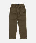 Back view of bark pigment colored Gramicci Women's Brooks Pants on a light-tone background.
